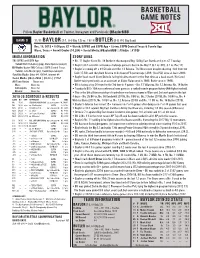 Basketball Game Notes Basketballgame 1 — Oral Roberts Game Notes