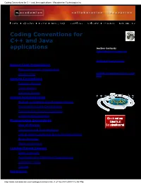 Coding Conventions for C++ and Java Applications - Macadamian Technologies Inc