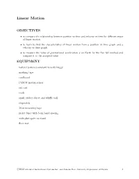 Linear Motion