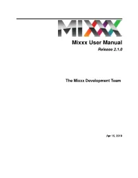 Mixxx User Manual Release 2.1.0