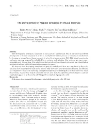 The Development of Hepatic Sinusoids in Mouse Embryos