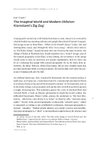 The Imaginal World and Modern Oblivion: Kiarostami's Zig-Zag1