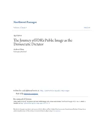 The Journey of FDR's Public Image As the Democratic Dictator