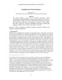 The Kata Kolok Corpus: Documenting a Shared Sign Language