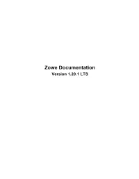 Zowe Documentation Version 1.20.1 LTS