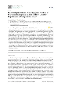 Knowledge Level and Hand Hygiene Practice of Nepalese Immigrants and Their Host Country Population: a Comparative Study