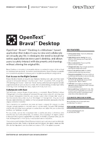 Opentext Brava! Desktop