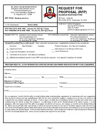 Request for Proposal (RFP)
