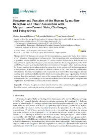 Structure and Function of the Human Ryanodine Receptors and Their Association with Myopathies—Present State, Challenges, and Perspectives