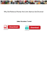 Why Did Rebecca Romijn and John Stamos Get Divorced