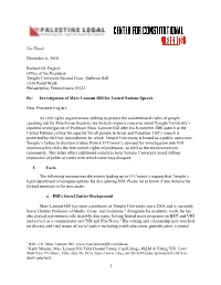 1 Via Email December 6, 2018 Richard M. Englert Office of The