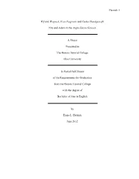 Eve and Adam in the Anglo-Saxon Genesis a Thesis