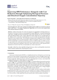 Improving SBR Performance Alongside with Cost Reduction Through Optimizing Biological Processes and Dissolved Oxygen Concentration Trajectory