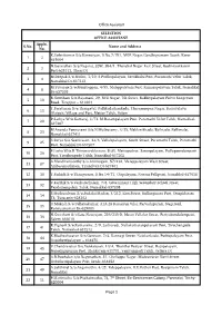 Office Assistant Page 1 S.No. Name and Address 1 2 2 3 3 4 4 8 5 10 6