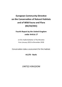 UK Conservation Status Assessment for H1170