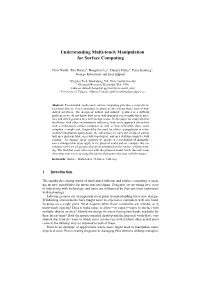 Understanding Multi-Touch Manipulation for Surface Computing