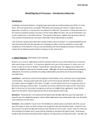 Modelling Beach Processes – Introductory Materials