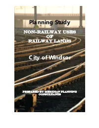 Non-Railway Uses of Railway Lands