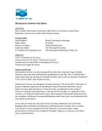Sherbourne Common Fact Sheet