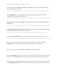 Student Worksheet Provide an Example of an Herbivore, Carnivore