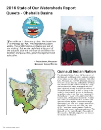 2016 State of Our Watersheds Report Queets – Chehalis Basins