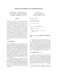 Atomicity and Visibility in Tiny Embedded Systems