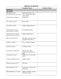 Bryo's to Know Table