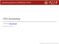 CPU Scheduling