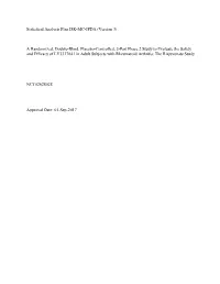 Statistical Analysis Plan I8K-MC-JPDA (Version 3)