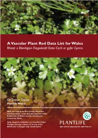 A Vascular Plant Red Data List for Wales