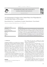 An Archaeometrical Analysis of the Column Bases from Hegmatâneh to Ascertain Their Source of Provenance