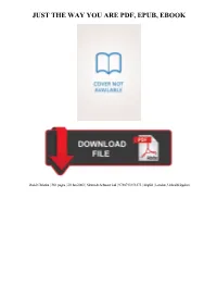 {Dоwnlоаd/Rеаd PDF Bооk} Just the Way You