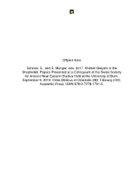 Offprint from Schroer, S., and S. Münger, Eds. 2017. Khirbet Qeiyafa