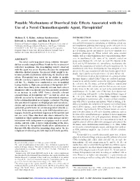 Possible Mechanisms of Diarrheal Side Effects Associated with the Use of a Novel Chemotherapeutic Agent, Flavopiridol1