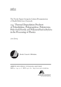 The Nordic Expert Group for Criteria Documentation of Health Risks from Chemicals 124