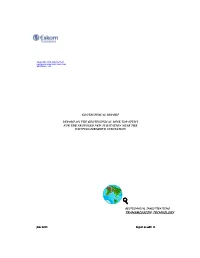 Geotechnical Report Report on the Geotechnical Desk Top Study for the Proposed New Substation Near the Existing Firgrove