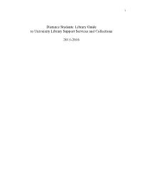 Library Guide for Distance Students (.PDF)