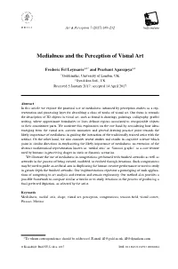 Medialness and the Perception of Visual Art