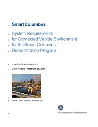 Smart Columbus System Requirements for Connected