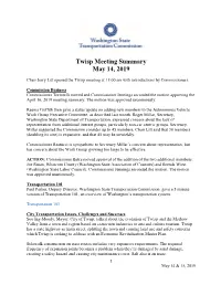 Twisp and Omak Meeting Summary
