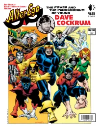 Dave Cockrum Cover Colorist Writer/Editorial: the Red Planet—Mostly in Black-&-White!
