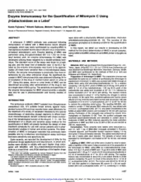 Enzyme Immunoassay for the Quantification of Mitomycin C Using ÃŸ-Galactosidase As a Label1