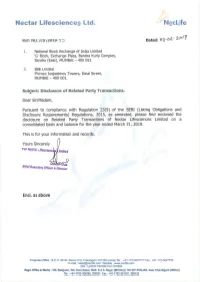 Nectar Lifesciences Ltd. Net Life