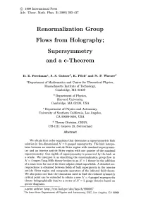 Renormalization Group Flows from Holography; Supersymmetry and a C-Theorem