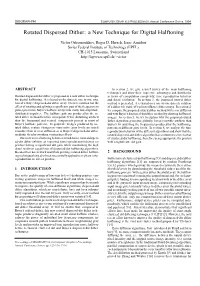 Rotated Dispersed Dither: a New Technique for Digital Halftoning