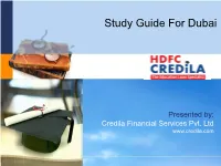 Study Guide for Dubai