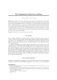 The Monumental Architecture of Iklaina