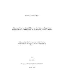 Theory of the Ac Stark Effect on the Atomic Hyperfine Structure And