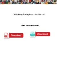Diddy Kong Racing Instruction Manual Dapa