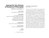 Early Russell on Types and Plurals of Analytical Philosophy Kevin C